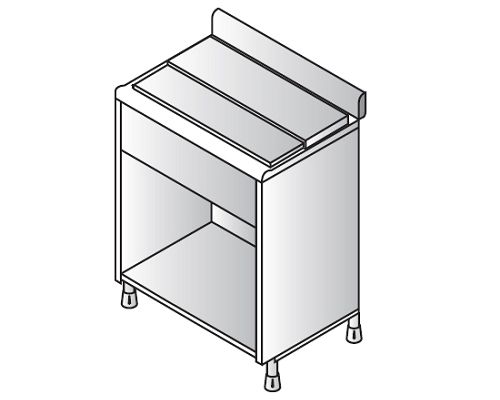 Bartender Ice chest with covers 400mm
